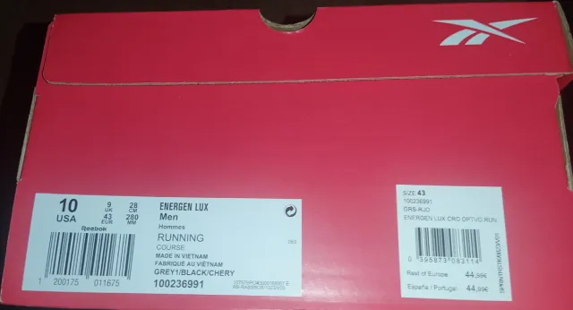 Zapatillas Reebok Hombre Gris y Fucsia