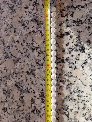 Hilo de perlas cultivadas de rio