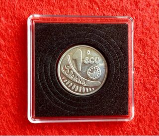 ECU DE PLATA DEL 1989. ENCAPSULADO