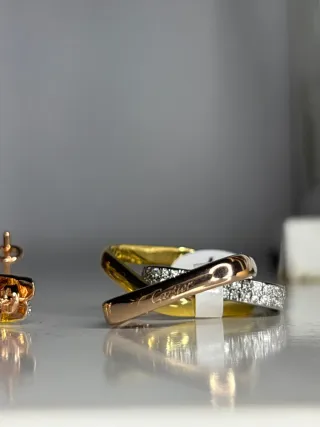 Conjunto Cartier Inspiración Oro y Plata