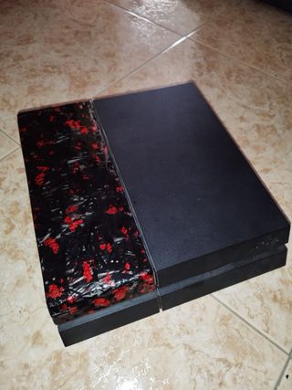 PS4 (Playstation 4) Negra + Mando+fibra de carbono