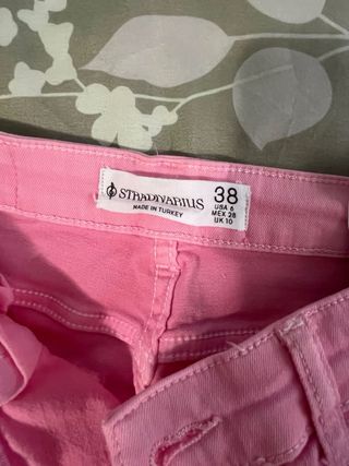 Pantalones vaqueros anchos rosas