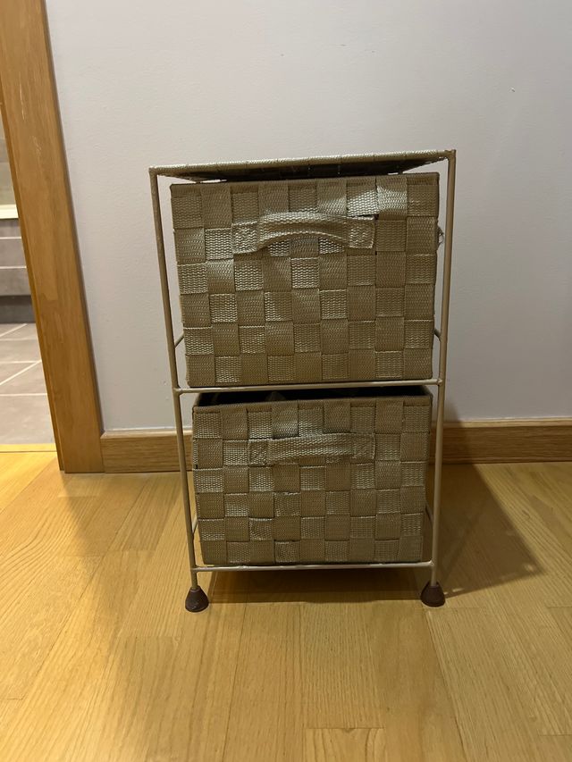 Cajonera de tela 2 cajones