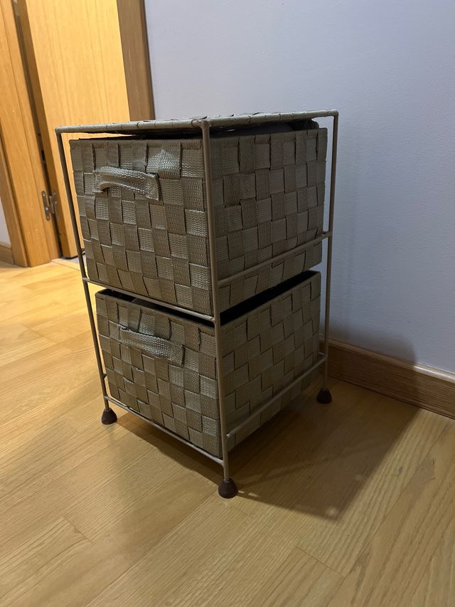 Cajonera de tela 2 cajones