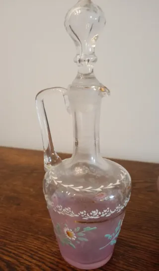 Licorera antigua de porcelana francesa del 1900