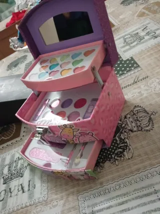 Maletín Maquillaje Infantil Rosa y Morado