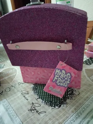 Maletín Maquillaje Infantil Rosa y Morado