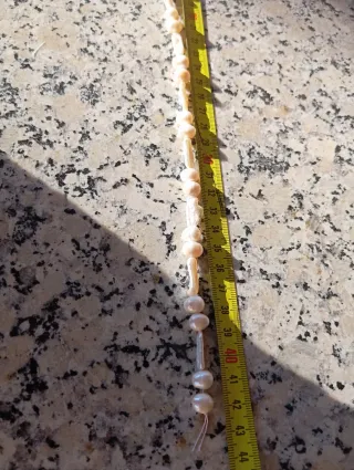 Hilo de perlas blancas naturales