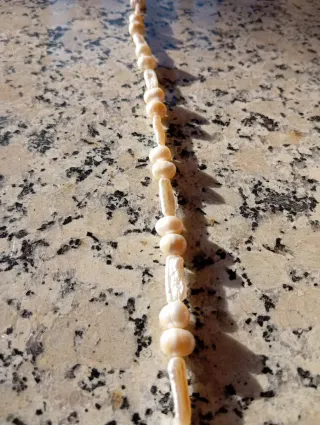 Hilo de perlas blancas naturales