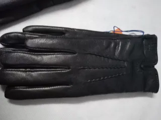 Guanti Donna Pelle 2 Unità Nero Marrone