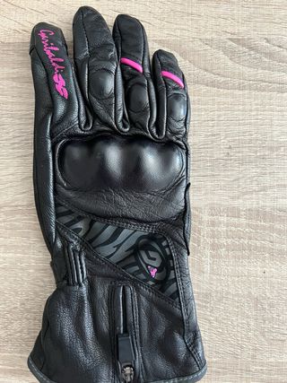 Guantes de moto GARBAL negros y rosas