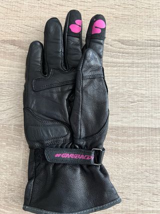 Guantes de moto GARBAL negros y rosas