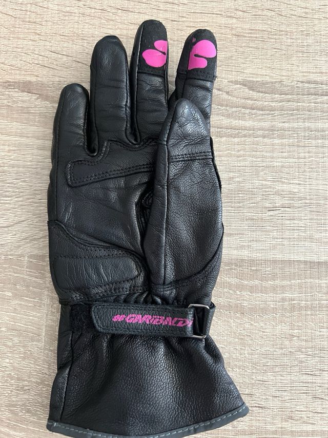 Guantes de moto GARBAL negros y rosas