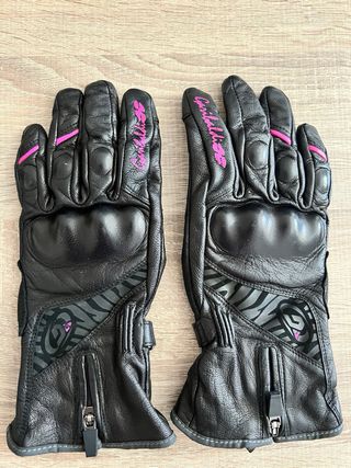 Guantes de moto GARBAL negros y rosas