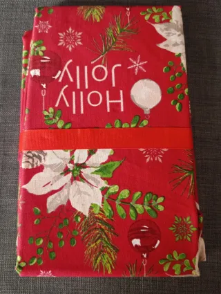 Tovaglia Natalizia Sommaruga in cotone da 12 posti