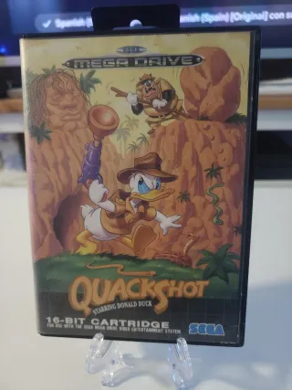 Quackshot Mega Drive con protagonista Paperino