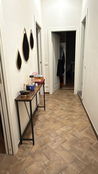 Consolle ingresso 2 pezzi legno e metallo