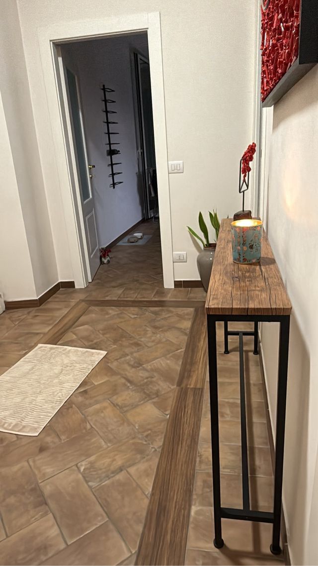 Consolle ingresso 2 pezzi legno e metallo