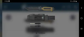 Cuchllo Táctico con Funda y Accesorios