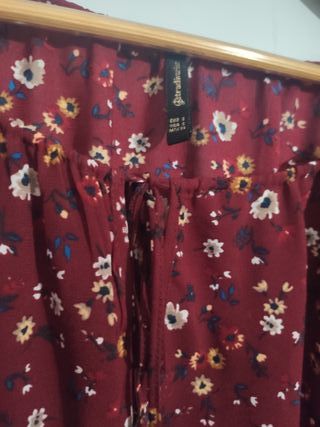 Blusa estampada floral manga larga