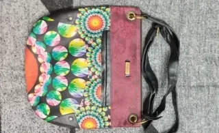 Bolso Desigual Negro Multicolor