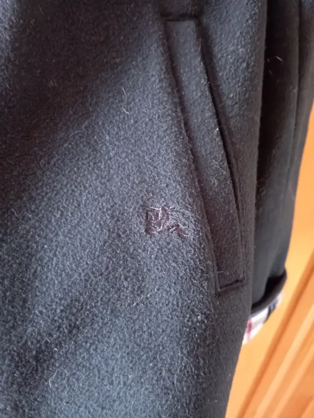 Chaqueta Burberry Lana Negra Talla S Mujer