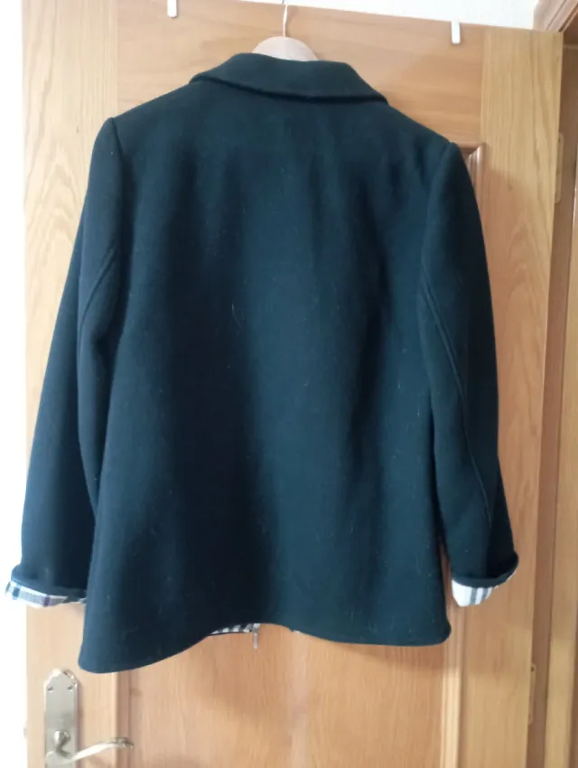 Chaqueta Burberry Lana Negra Talla S Mujer