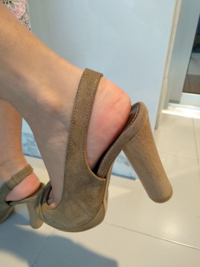 (PERFECTOS) ZAPATOS DESTALONADOS ABIERTOS PUNTERA