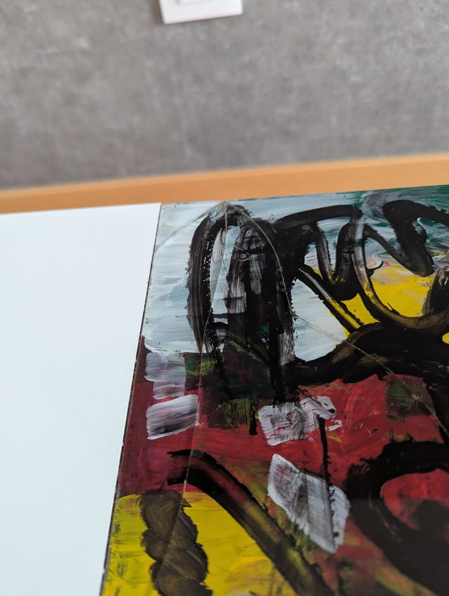 Mesa centro blanca cristal decorativo