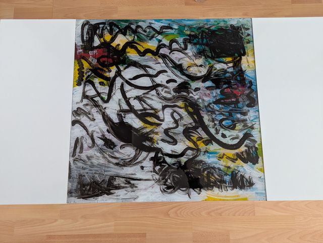 Mesa centro blanca cristal decorativo