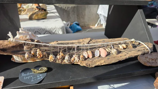 Pendientes de lapa naturales