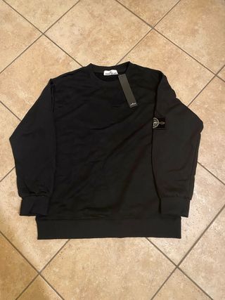 Felpa Stone Island Nera Nuova