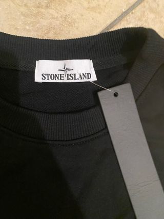 Felpa Stone Island Nera Nuova