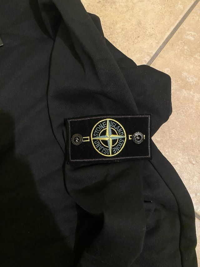 Felpa Stone Island Nera Nuova