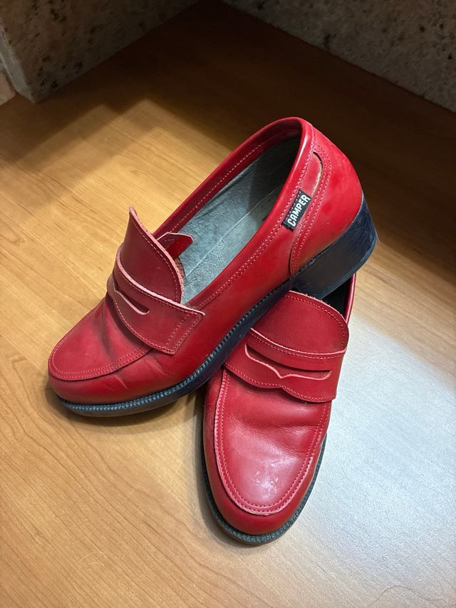 Mocasines Camper Rojos Mujer Talla 36