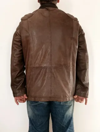 Chaquetón piel legítima talla L Medidas indicadas