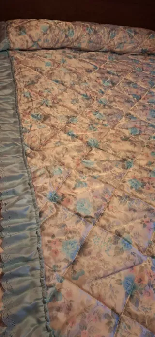 EDREDON FLORAL PARA CAMA DE 120