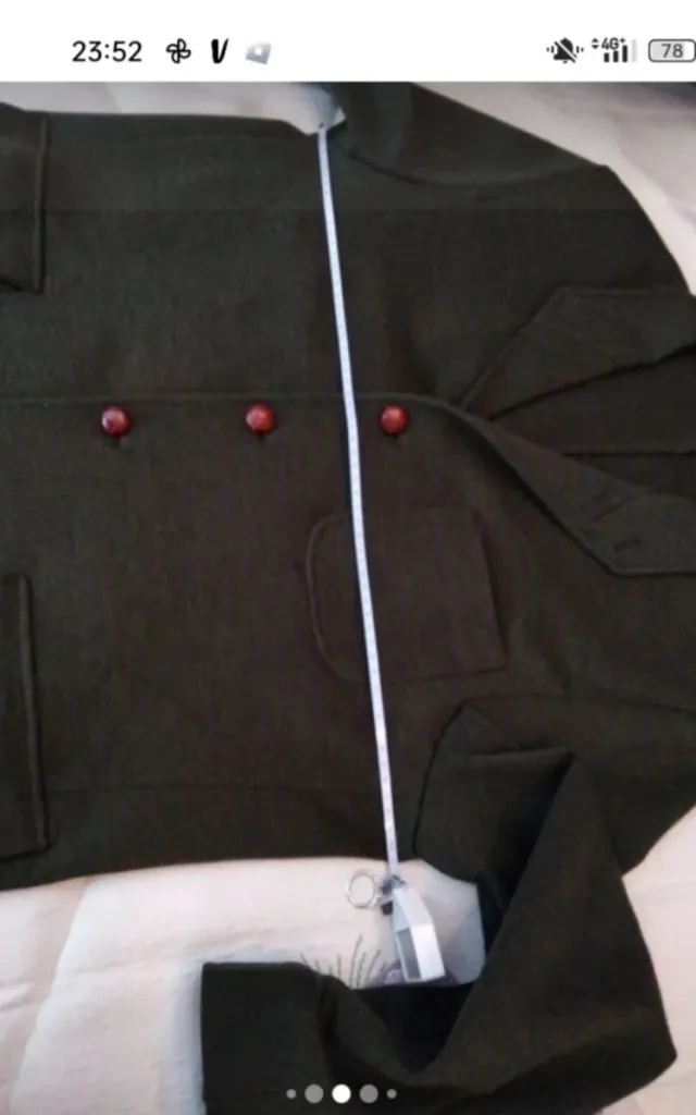 Chaqueta abrigo hombre verde