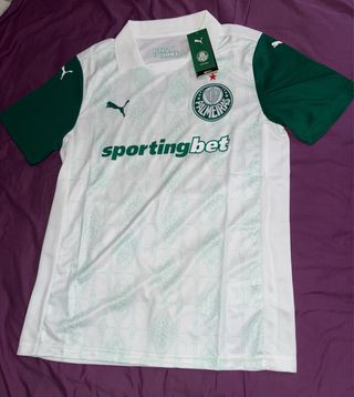 Camiseta Fútbol Palmeiras Puma Blanca y Verde