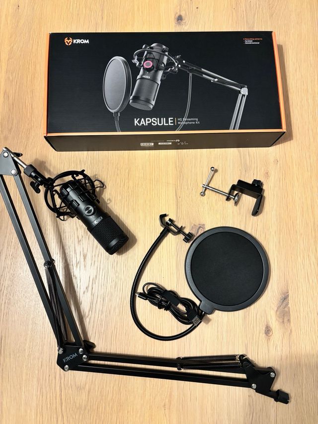 Micrófono Krom Kapsule HD Streaming