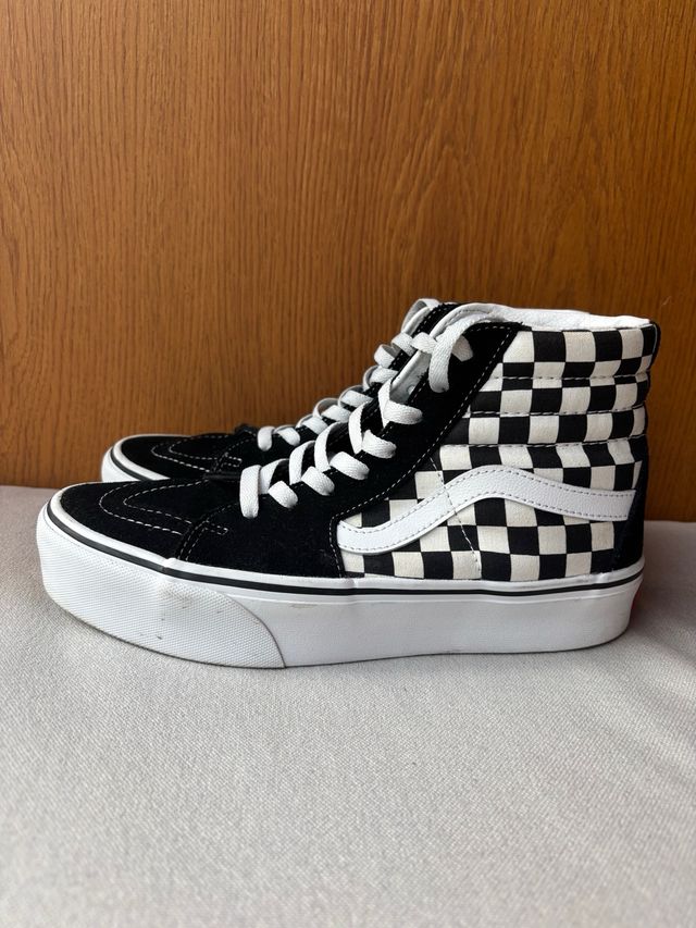 Vans SK8-HI Plataforma Checkerboard