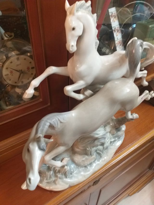 Figura Lladro Caballos a Galope