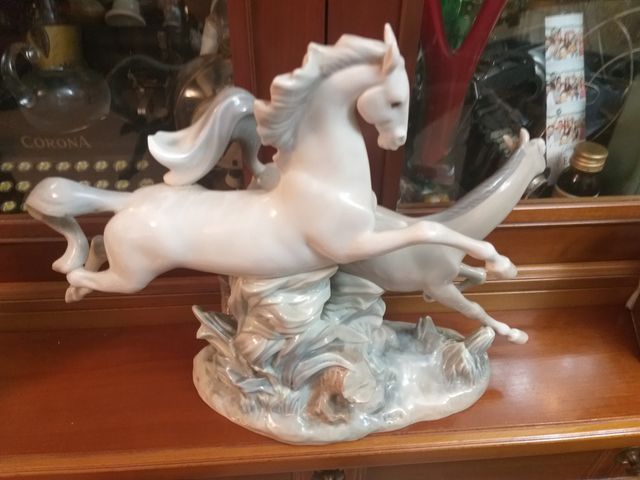 Figura Lladro Caballos a Galope