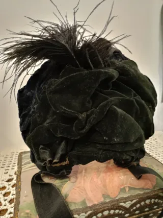 Sombrero de muñeca antigua siglo XIX