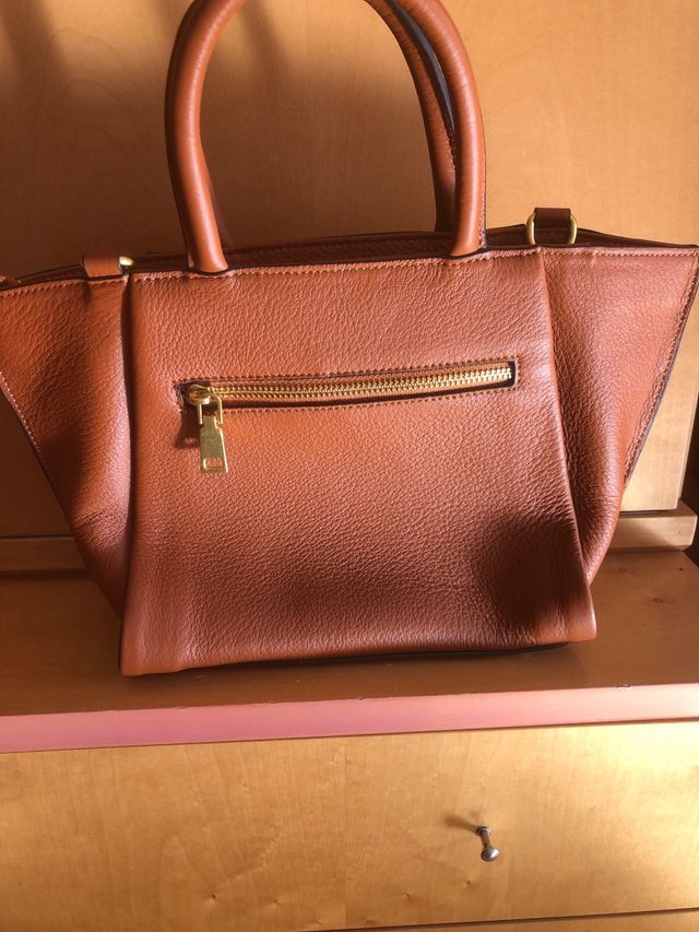 Bolso de mano marrón