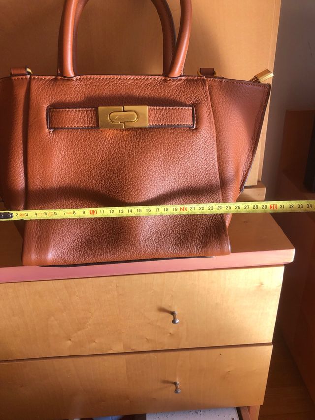 Bolso de mano marrón