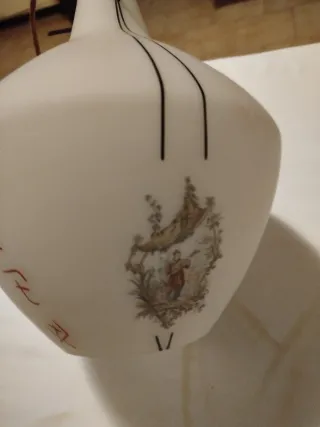 Lampadario in vetro e metallo