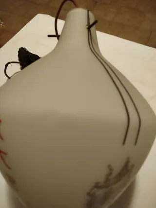 Lampadario in vetro e metallo