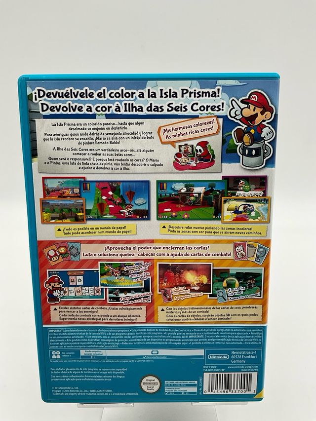 Paper Mario Color Splash Nintendo Wii U