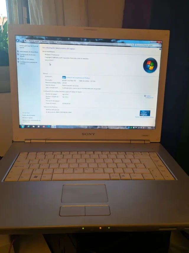 Portátil Sony Vaio VGN-N11M_W